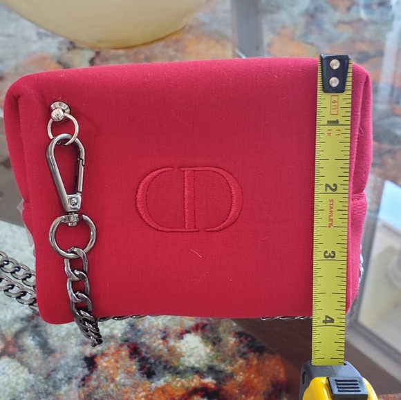 Christian Dior Red Chain Crossbody Bag - Picture 2 of 6